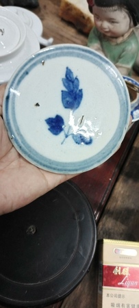 0000003清代青花罐盖孑