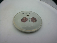 16522003解放初期花卉诗文粉彩瓷杯盖