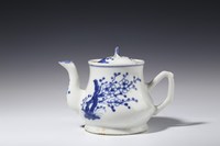 晚清期青花梅花纹茶壶  00613