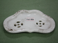 11451004民国时期白釉素面刨花缸盖