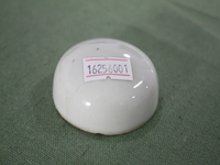 16256001解放时期白釉素面粉盒上盖